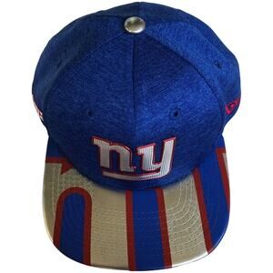 New York Giants Snapback Hat New Era Youth Limited Edition NY NFL Metallic READ